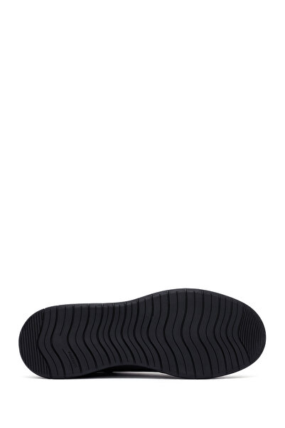 Derimod Erkek Siyah Bağcıklı Deri Casual Sneaker,Kışlık Spor Ayakkabı 25WFD681718