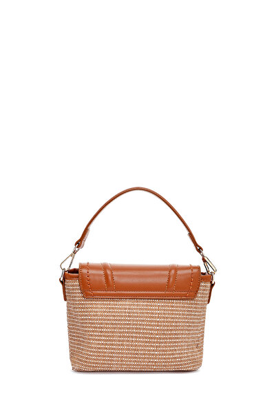 Derimod Γυναικεία τσάντα χιαστί με μακρύ λουράκι από ψάθι 25SBD275014