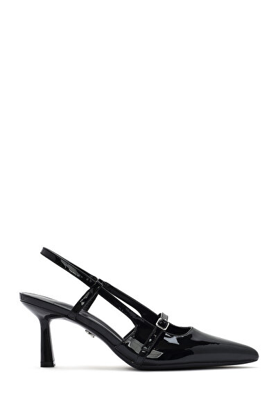 Derimod Kadın Siyah Arkası Açık İnce Topuklu Ayakkabı 25SFE493116