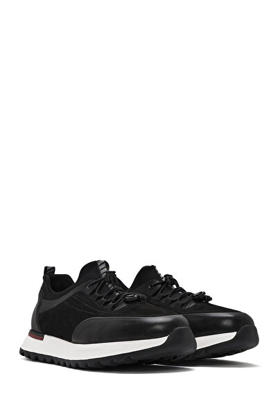 Derimod Ανδρικό δερμάτινο πάνινο παπούτσι με κορδόνια 25SFD641114