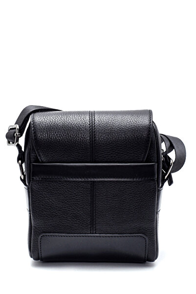 Derimod Ανδρική Μαύρη Δερμάτινη Τσάντα Messenger 21SBD310514