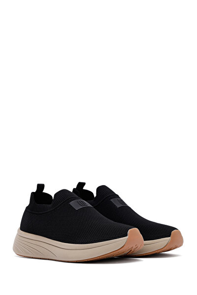 Derimod Zero Erkek Siyah Kalın Tabanlı Kumaş Sneaker 25SFD69526F