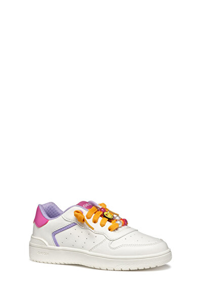 Geox Κοριτσίστικα πάνινα παπούτσια Washiba J45HXD000BCC0563 σε λευκό χρώμα