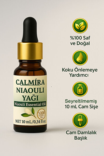 CALMİRA Niaouli Uçucu Yağı 10 ml %100 Saf (Niaouli Essential Oil) - (Nioli)