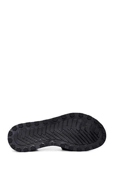 Derimod Women's Black Buckle Genuine Leather Sandals 25Sfd350018