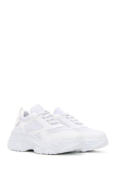 Derimod Kadın Beyaz Kalın Tabanlı Sneaker 25SFE210114