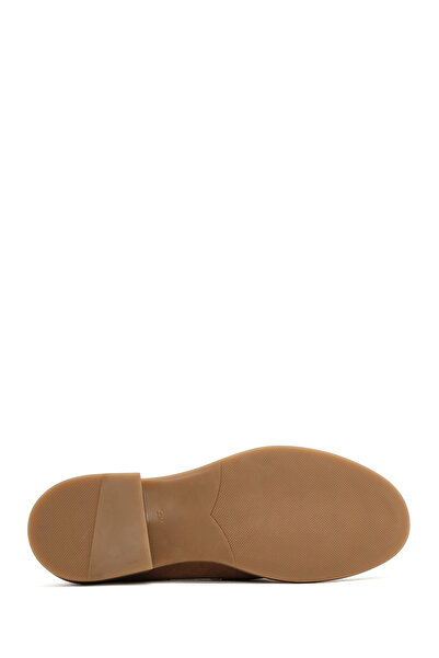 Derimod Kadın Taba Taşlı Süet Hakiki Deri Maskülen Loafer, Casual Ayakkabı, Günlük Ayakkabı 25SFD510110