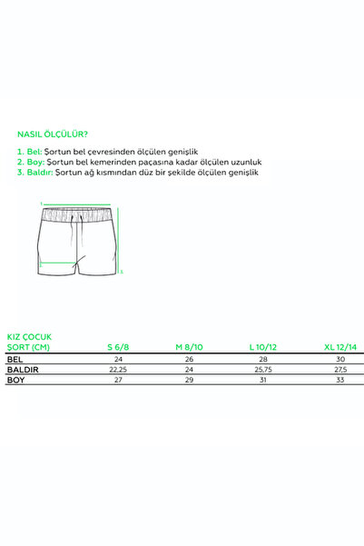 THERECOLOR Green Organic Two-Pocket Lace-up Shorts for Girls