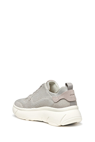 Geox Kadın Gri D Nebula 2.0 X A - Knit.Tex + Su Bağcıklı Kumaş Sneaker D55NHA09T22C5097