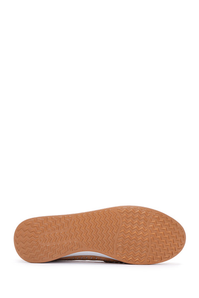 Derimod Kadın Bej Kalın Tabanlı Hakiki Deri Comfort Loafer Ayakkabı Casual Günlük Ayakkabı 25SFD332418