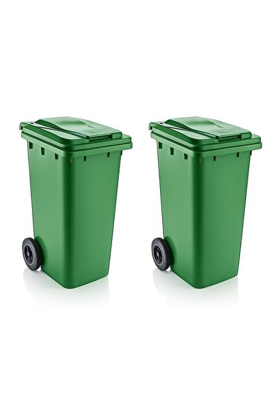 ÇÖPCÜ Çöp konteyneri 120 Litre Tekerlekli Kapaklı Çöpçü 2 adet