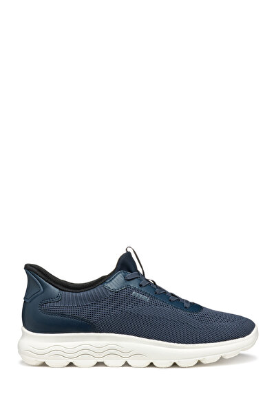 Geox Kadın Lacivert D Spherica Plus A - Knit.Te + Sy Bağcıklı Kumaş Sneaker D557MA06KBCC4002