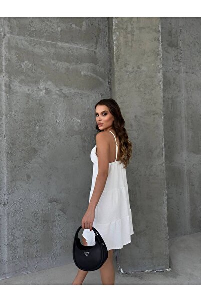 İLKCET MODA Γυναικείο Μίνι Φόρεμα με λουράκι