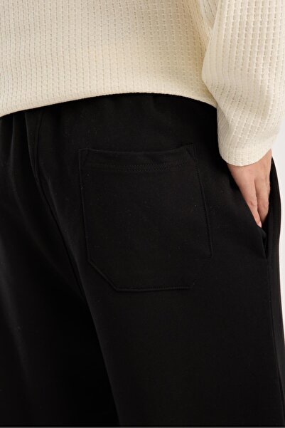 Store 100% Cotton Relaxed Fit Lace-Up Waist Baggy Pants