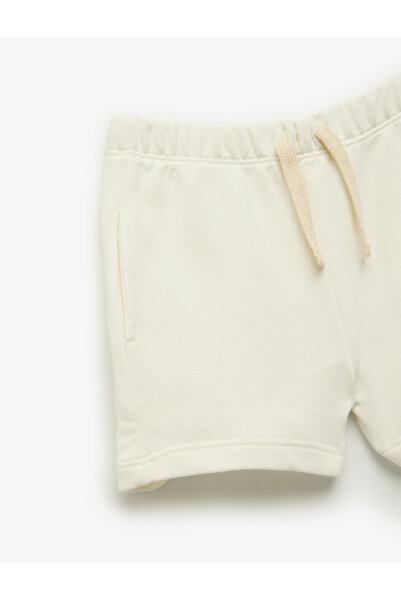 Koton Basic Shorts with Tie Waist and Pocket Detail