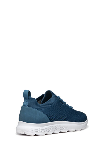 Geox Ανδρικό μπλε U Spherica A - Πλεκτό υφασμάτινο αθλητικό παπούτσι με κορδόνια U15BYA0005ZC4005