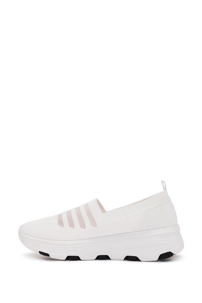 Derimod Pantofort casual din țesătură albă Zero pentru femei 25SFE49526F