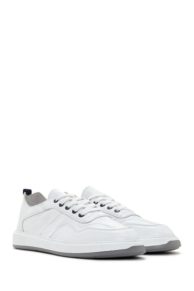 Derimod Erkek Beyaz Bağcıklı Deri Sneaker 25SFD707018