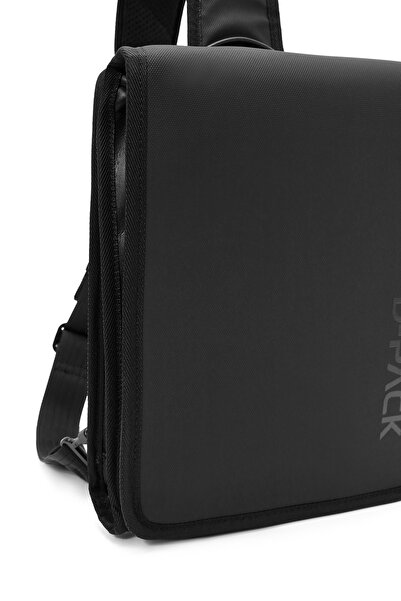 Derimod D-Pack Unisex Siyah Çapraz Çanta 24WBD30186F