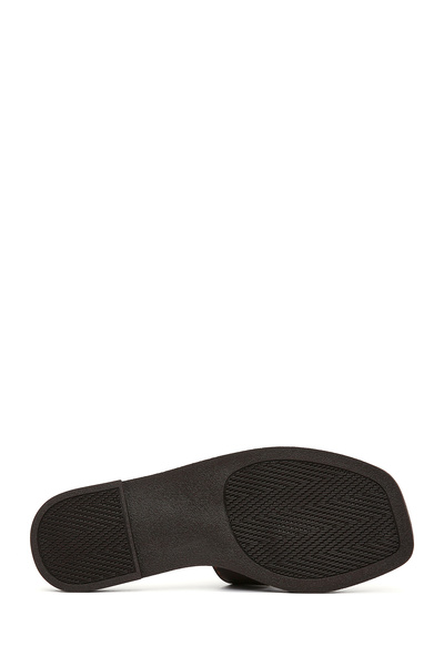 Derimod Kadın Kahverengi Deri Terlik 25SFD180618