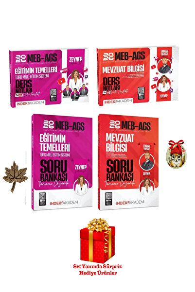 İndeks Akademi 2026 MEG AGS Mevzuat Bilgisi ve Eğitimin Temelleri Ders Notlar...