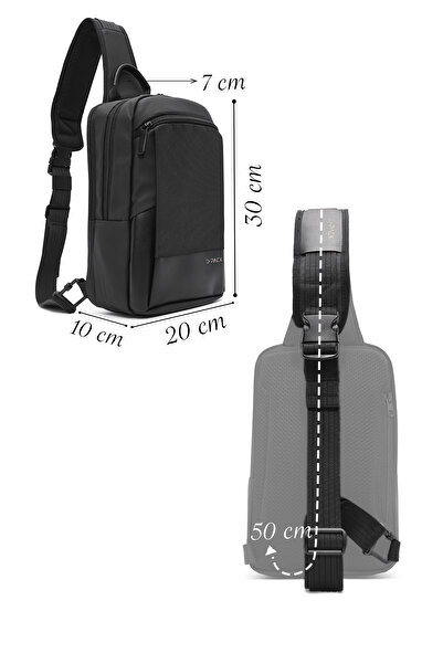 Derimod D-Pack Чоловічий чорний технологічний рюкзак 24WBD302414