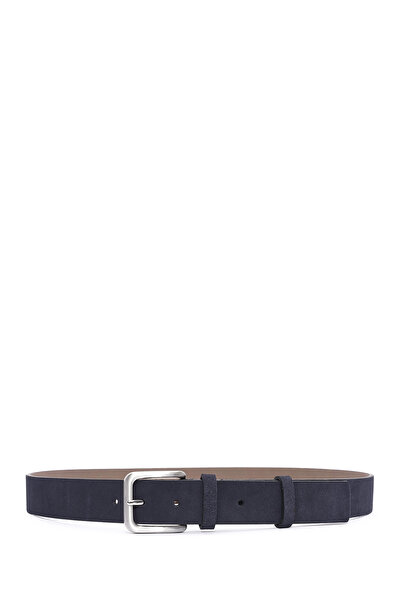 Derimod Men's Navy Blue Suede Leather Belt 000A2D 1305510
