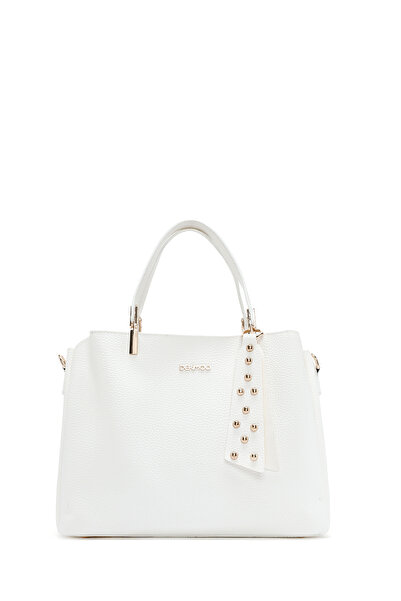 Derimod Geantă de umăr albă cu curea lungă pentru femei 25SBD2010FT