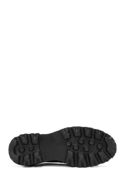 Derimod Kadın Siyah Tokalı Hakiki Deri Maskülen Loafer, Casual Ayakkabı, Günlük Ayakkabı 24WFD189122