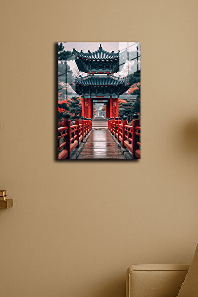 EABASKI "Drumul Templului Roșu" cu imprimeu Poster metalic, Tablou cadou 30x4...