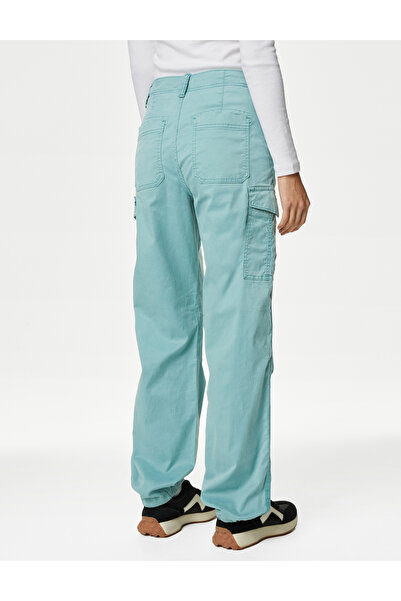 Marks & Spencer Lyocell™ Straight Leg Kargo Pantolon
