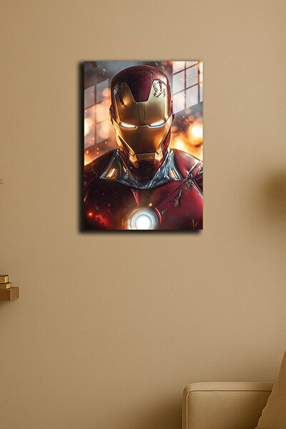 EABASKI Poster metalic "Iron Man Marvel" cu imprimeu " "Gift for Man " " Tabl...