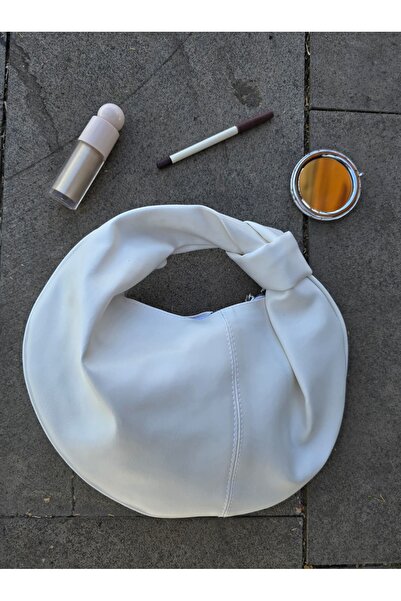 ÇANTA Kadın Düğümlü Oval El Çantası