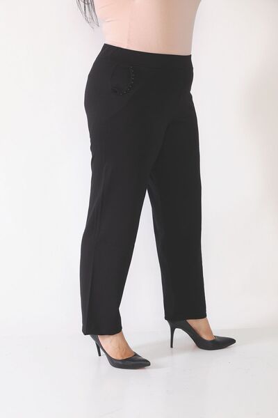 Şahbaz Plus Size Lycra Summer Trousers