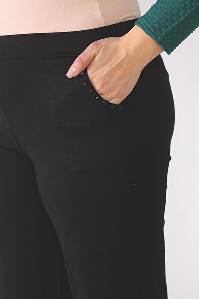 Şahbaz Plus Size Lycra Summer Trousers