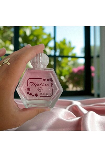 ÇBK Hediyelik CAM ŞİŞE GÜMÜŞ SİMLİ KOLONYA (PEMBE/MAVİ) / Söz, Nişan, Kına, B...