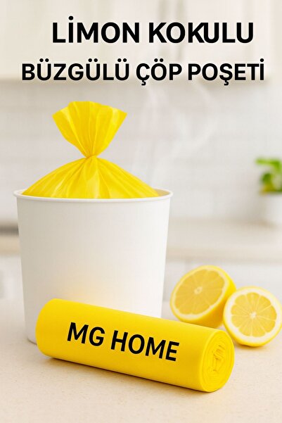 MG HOME 3 عبوات 3x10 كيس قمامة برباط كبير 65X70 60 LT كيس قمامة برباط كيس قما...