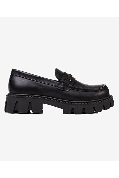 Greyder Kız Çocuk Siyah Hakiki Deri Ayakkabı 3K5ZA66668