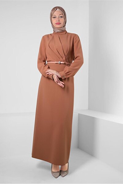 Alvina ΦΟΡΕΜΑ ΠΛΑΤΗΣ ΚΟΠΗΣ ΜΕ ΖΩΝΗ ΚΑΙ ΛΕΠΤΟΜΕΡΗ ΠΕΤΡΑ 43901