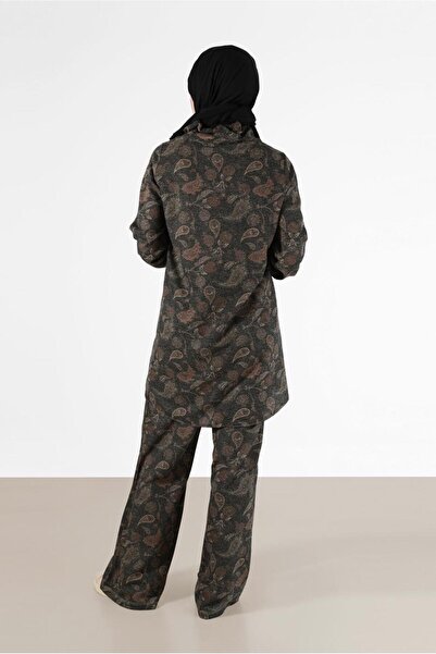 Alvina FISHER COLLAR PATTERNED DOUBLE PANT WITH ELASTIC CUFFSSET 42280