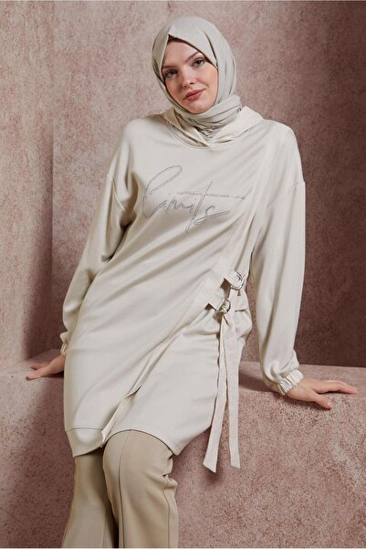 Alvina 44516 Model Stone Printed Trening Tunica