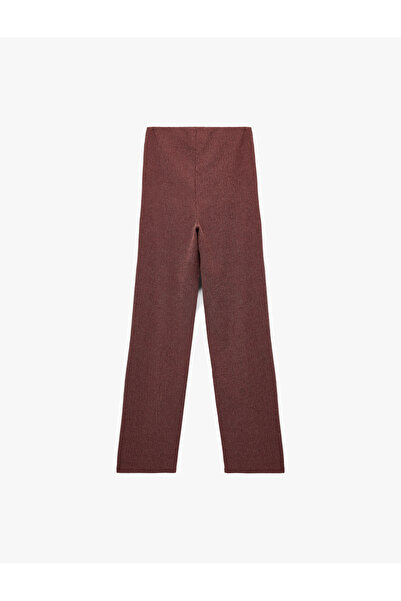 Koton Bürümcük Kumaş Slim Fit Uzun Düz Paça Pantolon