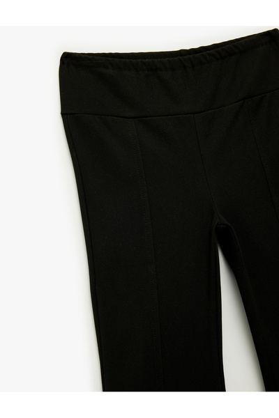 Koton Basic Spanish Leg Trousers with Elastic Waist