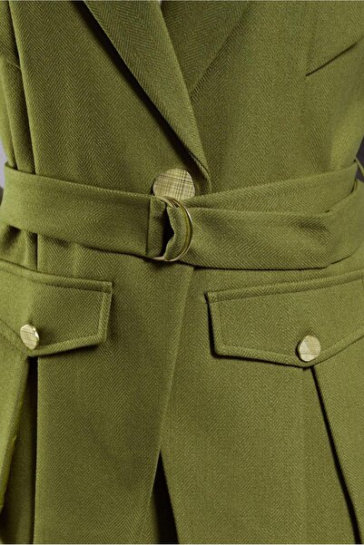 Alvina 45176 Model Belted Skirt Set