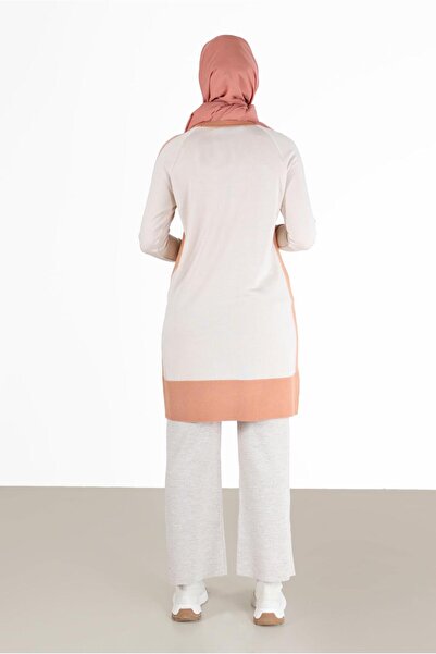 Alvina TWO COLOR KNITWEAR TUNIC 42012
