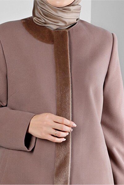 Alvina Fur Detailled Pocket Coat 90366