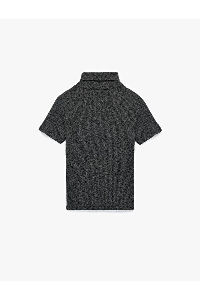 Koton Slim Fit Camisole Glitter ζιβάγκο κοντομάνικο μπλουζάκι