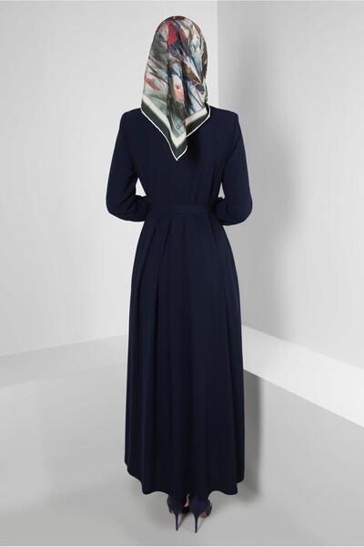 Alvina GİZLİ DÜĞMELİ TAŞ İŞLEME DETAYLI FERACE 80051