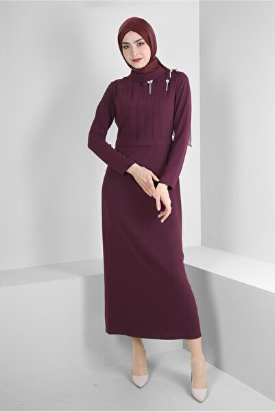 Alvina فستان مع إكسسوارات وتفاصيل دروب 43519