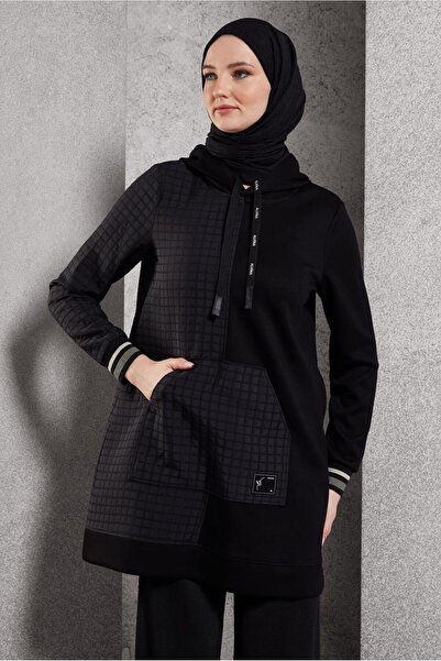 Alvina 45039 Model Hooded Tracksuit Tunic